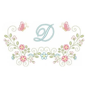 Matriz de bordado Moldura com Inicial Alfabeto Doce Primavera (Pontos Leves) Matriz de bordado Moldura com Inicial Alfabeto Doce Primavera (Pontos Leves)