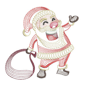 Santa Claus Embroidery Design