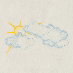 Cloud Embroidery Design