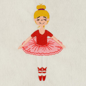 Ballet dancer Embroidery Design