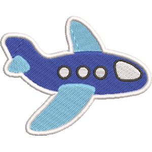 Airplane Embroidery Design