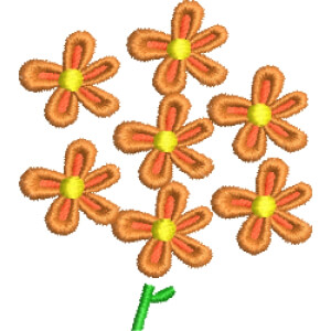Matriz de bordado floral 561