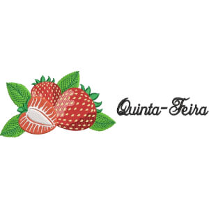 Matriz de bordado Semaninha Frutas Quinta-Feira