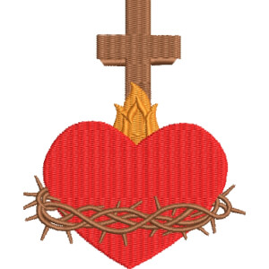 Sacred Heart Embroidery Design
