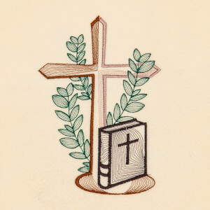 Crucifixion Embroidery Design