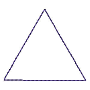 Matriz de bordado Triangulo