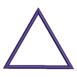Matriz de bordado Triangulo 2