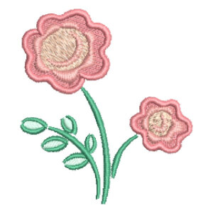 Matriz de bordado Floral