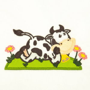 Cow (Applique) Embroidery Design