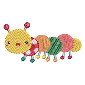 Centipede Embroidery Design