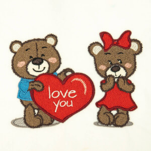 Bears Embroidery Design
