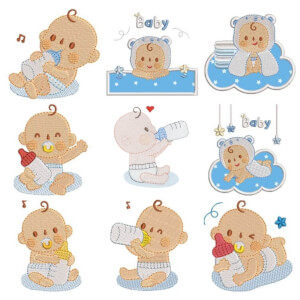 Babies Embroidery Design Pack