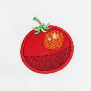 Tomato (Applique) Embroidery Design