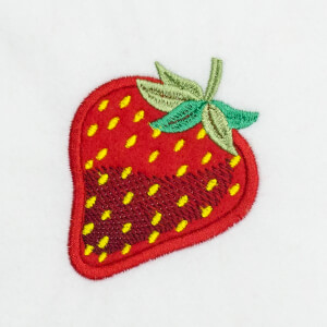 Strawberry (Applique) Embroidery Design
