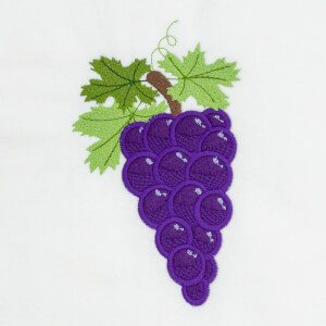 Grapes (Applique) Embroidery Design
