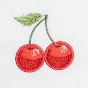 Cherries (Applique) Embroidery Design