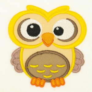 Cute Owl (Applique) Embroidery Design