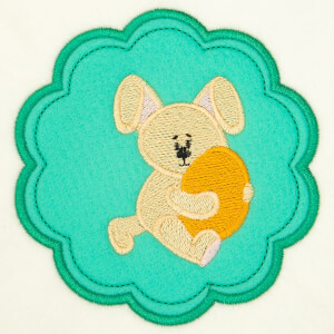 Easter Bunny (Applique) Embroidery Design