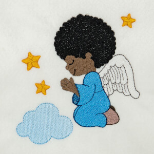 Baby Angel Embroidery Design
