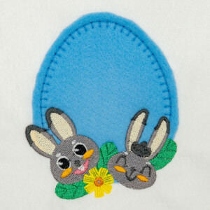 Easter Frame (Applique) Embroidery Design