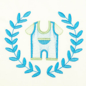 Clothes in Frame (Rippled) Embroidery Design