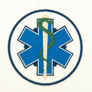 Matriz de bordado Logo de Medicina