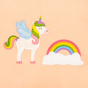 Winged Unicorn (Applique) Embroidery Design