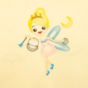 The Tooth Fairy (Rippled) Embroidery Design
