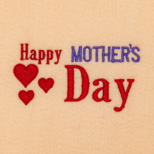 Happy Mothers Day Embroidery Design