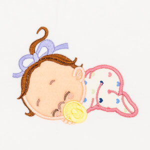 Bebê Dormindo em Aplique