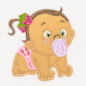 Bebê Engatinhando em Aplique