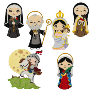 Saints Embroidery Design Pack