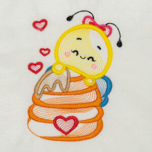 Bee Hive (Rippled) Embroidery Design
