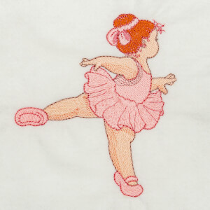 Ballet Dancer Embroidery Design