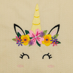 Unicorn Face Embroidery Design