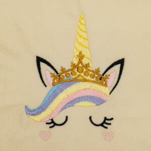 Unicorn Face Embroidery Design