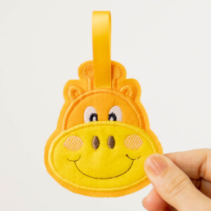 Giraffe Keychain (In The Hoop) Embroidery Design
