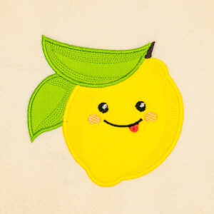 Happy Lemon (Applique) Embroidery Design