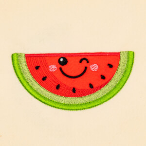 Happy Watermelon (Applique) Embroidery Design