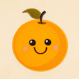 Happy Orange (Applique) Embroidery Design
