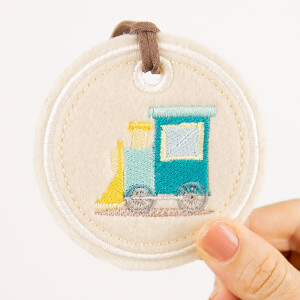 Train Keychain (In The Hoop) Embroidery Design