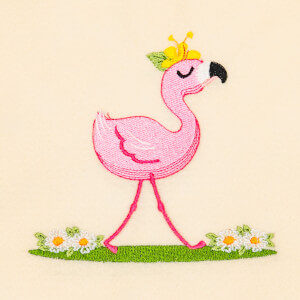 Graceful Flamingo Embroidery Design