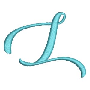 Baking Lion Font Letter L Embroidery Design