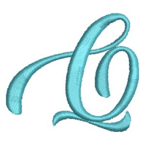 Baking Lion Font Letter Q Embroidery Design