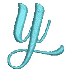 Baking Lion Font Letter y Embroidery Design