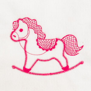 Rocking Horse Embroidery Design