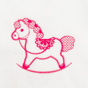 Rocking Horse Embroidery Design