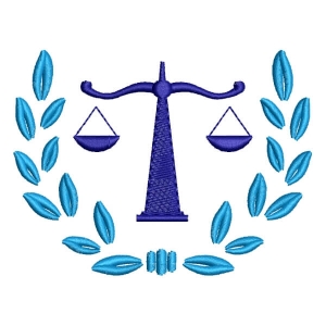 Matriz de bordado Logo de Direito