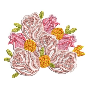 Flower Arrangement Embroidery Design
