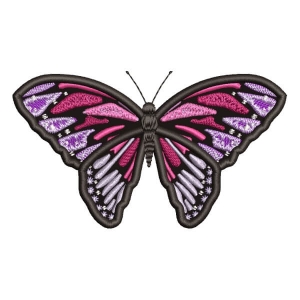 Realistic Butterfly (Applique) Embroidery Design